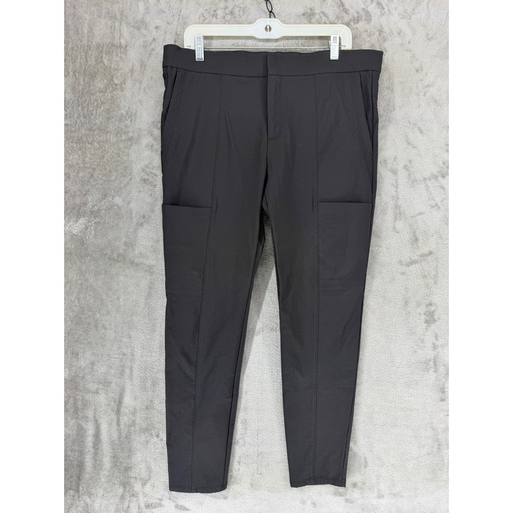 Athleta Wander Stash Skinny Pant Women 14 Black Stretch Hiking Commuter Trousers